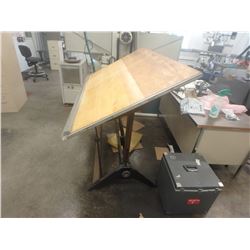 Mayline Maple Drafting Table, 72" x 45" x 35"