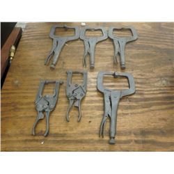 Small Lot of Vise Grip Clamps