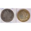 Image 1 : 1878 7 TF & 1889 MORGAN DOLLARS