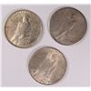 Image 2 : 1923 P D & S PEACE SILVER DOLLARS, AVG CIRC