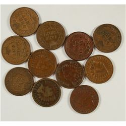 (10) INDIAN HEAD CENTS (1888, 1894, 1895, 1900, 1901, 1902, 1905, 1906, 1907