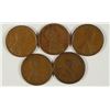 Image 1 : (5) LINCOLN CENTS (1909 VDB, 1909, 1914-S, 1915-D, 1915-S)