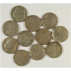 (11) BUFFALO NICKELS (1926-D, 1926-S, 1927-S, 1928-D, 1928-S, 1930-S, 1931-S,