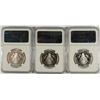 Image 2 : (3) 1998 SILVER PROOF KENNEDY HALF DOLLARS NGC PF-70 !!! UC (50TH ANNIVERSARY HO