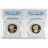 Image 1 : (2) 1999 PROOF SUSAN B ANTHONY DOLLARS PCGS PR-69'S DCAM