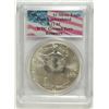 Image 1 : 1991 SILVER AMERICAN EAGLE PCGS GEM UNC (WORLD TRADE CENTER GROUND RECOVERY ZONE