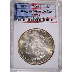 1879 MORGAN DOLLAR USA GRADING MS-68