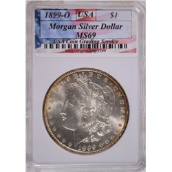 1899-O MORGAN DOLLAR USA GRADING MS-69