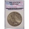 Image 1 : 1925 PEACE DOLLAR ANGS MS-67