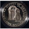 Image 2 : 1992 WHITE HOUSE PROOF SILVER DOLLAR IN ORIGINAL PACKAGING