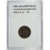 Image 1 : CIVIL WAR TOKEN OHIO, ADAMSVILLE  OH 5A-1a R3