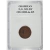Image 1 : CIVIL WAR TOKEN OHIO, BRYAN  OH 100 B-6a R-5 VF
