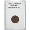 Image 1 : CIVIL WAR TOKEN OHIO, CAMBRIDGE  OH 115 B-5a R-6 XF