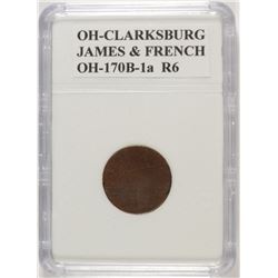 CIVIL WAR TOKEN OHIO, CLARKSBURG  OH 170 B-1a R6 FINE