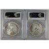 Image 2 : 2005 & 2006 AMERICAN SILVER EAGLES, PCGS MS-69