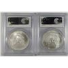 Image 2 : 2006 & 2007 AMERICAN SILVER EAGLES, PCGS MS-69