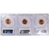 Image 2 : LOT OF ( 3 ) PCGS MS-66 RED LINCOLN CENTS: 1953-D, 1956 & 1957-D