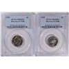 Image 1 : LOT OF ( 2 ) 1938 REVERSE OF 1940 FS JEFFERSON NICKELS, PCGS  MS-65
