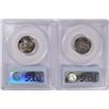 Image 2 : LOT OF ( 2 ) 1938 REVERSE OF 1940 FS JEFFERSON NICKELS, PCGS  MS-65
