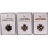 Image 1 : LOT OF ( ( 3 ) 1961 JEFFERSON NICKELS, NGC PROOF-67