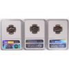 Image 2 : LOT OF ( ( 3 ) 1961 JEFFERSON NICKELS, NGC PROOF-67