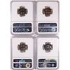 Image 2 : LOT OF ( 4 ) 1963 JEFFERSON NICKELS, NGC PROOF-67