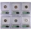 Image 2 : (5) 1960 ICG PR-67 & (1) 61 ICG PR-69 DCAM ROOSEVELT DIMES
