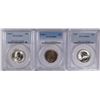 Image 1 : 3 WASHINGTON QUARTERS 1940-S, 57, & 52-S ALL PCGS MS-65