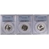 Image 1 : 3 WASHINGTON QUARTERS 1940-S, 56-D, & 57 ALL PCGS MS-65