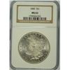 Image 1 : 1880 MORGAN SILVER DOLLAR, NGC MS-63