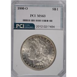 1880-O MORGAN DOLLAR PCI MS-63