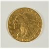 Image 1 : 1911 $2.5 GOLD INDIAN XF/AU