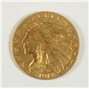 Image 1 : 1914 $2.5 GOLD INDIAN XF/AU