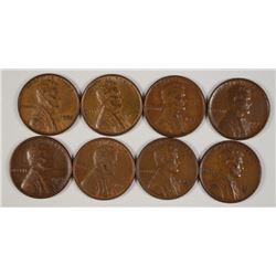 (8) LINCOLN CENTS (1929-D, 1929-S, 1931, 1931-D, 1932, 1932-D, 1933, 1933-D)