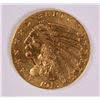 Image 1 : 1913 $2.5 GOLD INDIAN XF/AU