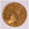 Image 1 : 1915 $2.5 GOLD INDIAN XF/AU