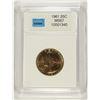 Image 1 : 1961 WASHINGTON QUARTER, CCGS MS-67  COLORFUL OBVERSE TONING