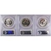 Image 2 : ( 3 ) 1957-D FRANKLIN HALF DOLLARS, PCGS MS-63 FBL