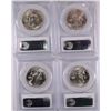 Image 2 : ( 4 ) 1959-D FRANKLIN HALF DOLLARS, PCGS MS-64