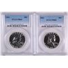 Image 1 : ( 2 ) 1961 FRANKLIN HALF DOLLARS, PCGS PROOF-66