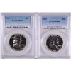Image 1 : ( 2 ) 1962 FRANKLIN HALF DOLLARS, PCGS PROOF-66
