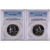 Image 1 : ( 2 ) 1963 FRANKLIN HALF DOLLARS, PCGS PROOF-66