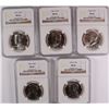 Image 1 : ( 5 ) 1986-D KENNEDY HALF DOLLARS, NGC MS-66