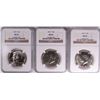 Image 1 : ( 3 ) 1987-P KENNEDY HALF DOLLARS, NGC MS-66