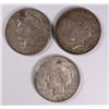 Image 1 : 1922 P,D&S PEACE SILVER DOLLARS, AVE CIRCULATED