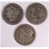 Image 1 : 1880  PHIL. S.F. & NEW ORLEANS MINTED MORGAN SILVER DOLLARS CIRC,