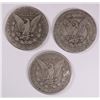 Image 2 : 1880  PHIL. S.F. & NEW ORLEANS MINTED MORGAN SILVER DOLLARS CIRC,