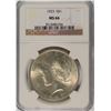 Image 1 : 1923 PEACE SILVER DOLLAR, NGC MS-66  TOUGH!