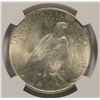 Image 3 : 1923 PEACE SILVER DOLLAR, NGC MS-66  TOUGH!