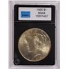 Image 1 : 1925 PEACE SILVER DOLLAR, CCGS MS-64